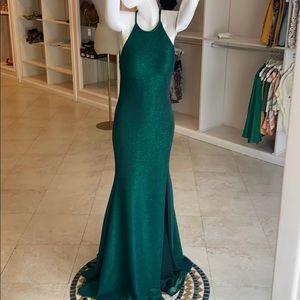 Hunter green gown